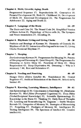 Index of Neuroscience & Karma