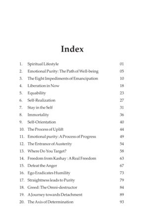 Index of The Path of Freedom from Sorrow